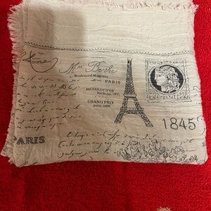 Paris themed scarf